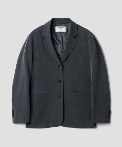 TTUDEMENT(トュードメント)の「SINGLE TAILORED JACKET_CHARCOAL(テーラードジャケット・レディース・その他・SMALL/MEDIUM)」の2枚目の写真