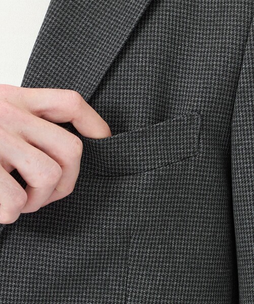 MACKINTOSH PHILOSOPHY(マッキントッシュ フィロソフィー)の「トロッター ジャケット#051 ストレッチドビー/千鳥(テーラードジャケット・メンズ・ダークネイビー/ネイビー/ベージュ系その他7/チャコールグレー・38/40)」の12枚目の写真