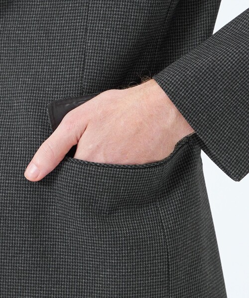 MACKINTOSH PHILOSOPHY(マッキントッシュ フィロソフィー)の「トロッター ジャケット#051 ストレッチドビー/千鳥(テーラードジャケット・メンズ・ダークネイビー/ネイビー/ベージュ系その他7/チャコールグレー・38/40)」の13枚目の写真
