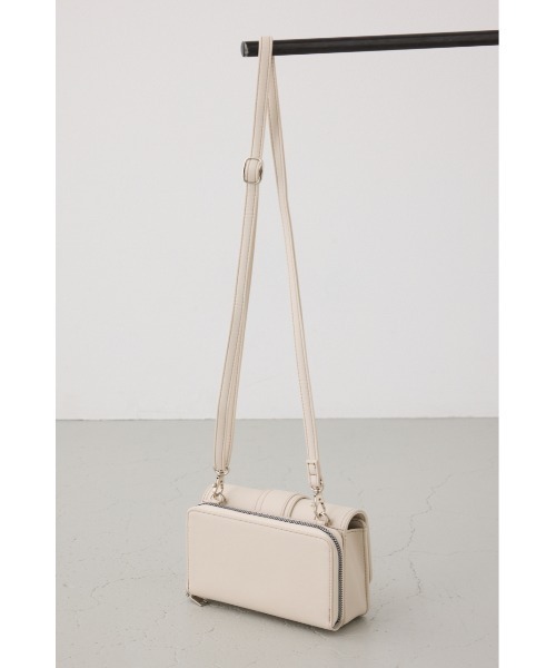 AZUL by moussy（アズールバイマウジー）の「ベルトデザインウォレットバッグ（ショルダーバッグ・レディース・ダークグリーン/アイボリー/ブラック・FREE）」の10枚目の写真