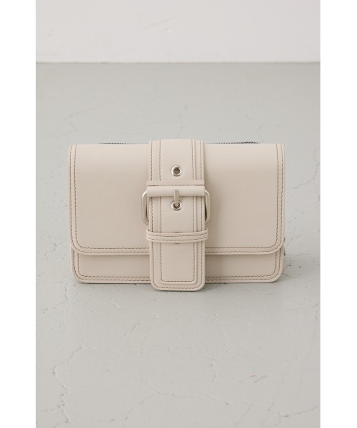 AZUL by moussy（アズールバイマウジー）の「ベルトデザインウォレットバッグ（ショルダーバッグ・レディース・ダークグリーン/アイボリー/ブラック・FREE）」の11枚目の写真