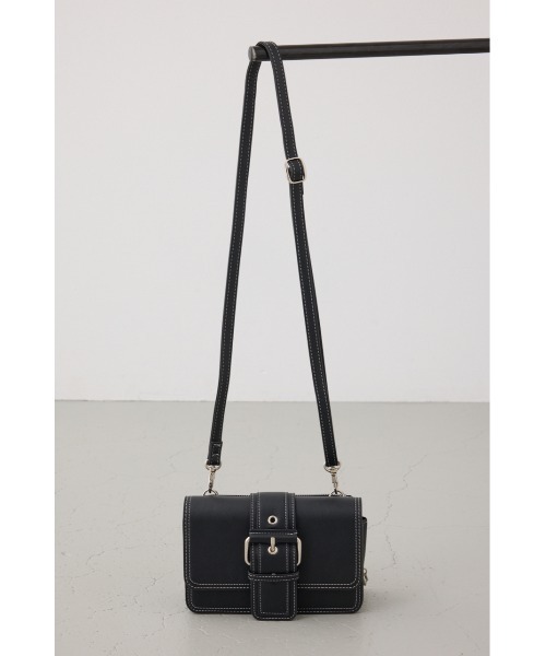 AZUL by moussy（アズールバイマウジー）の「ベルトデザインウォレットバッグ（ショルダーバッグ・レディース・ダークグリーン/アイボリー/ブラック・FREE）」の20枚目の写真