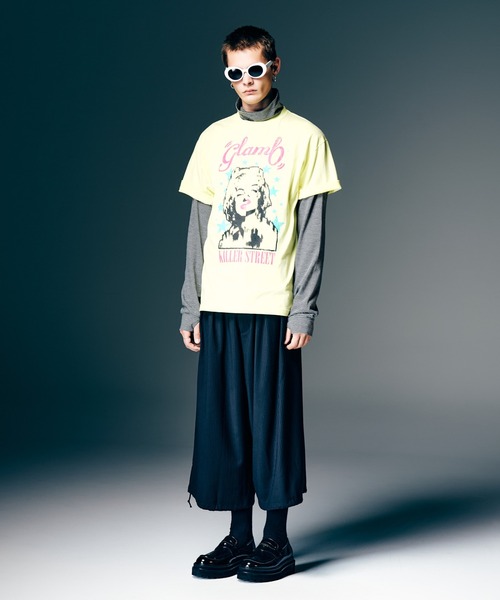 glamb（グラム）の「Easy Wide Cropped Pants / イージーワイドクロップドパンツ（その他パンツ・メンズ・ブラック/グレー・S/M/L）」の12枚目の写真