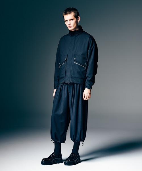 glamb（グラム）の「Easy Wide Cropped Pants / イージーワイドクロップドパンツ（その他パンツ・メンズ・ブラック/グレー・S/M/L）」の15枚目の写真