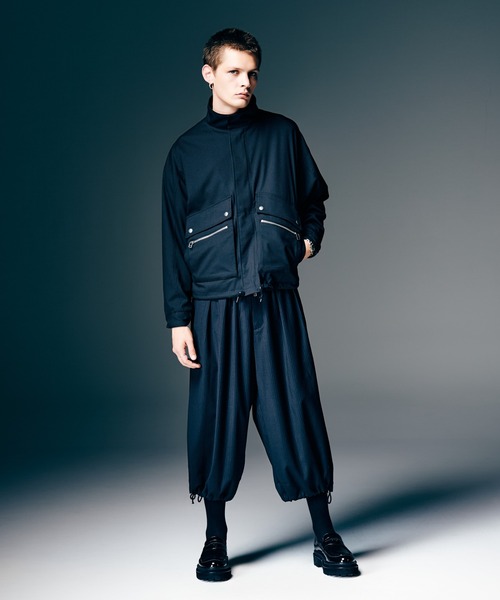 glamb（グラム）の「Easy Wide Cropped Pants / イージーワイドクロップドパンツ（その他パンツ・メンズ・ブラック/グレー・S/M/L）」の16枚目の写真