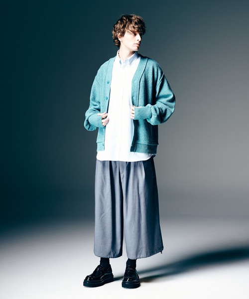 glamb（グラム）の「Easy Wide Cropped Pants / イージーワイドクロップドパンツ（その他パンツ・メンズ・ブラック/グレー・S/M/L）」の21枚目の写真