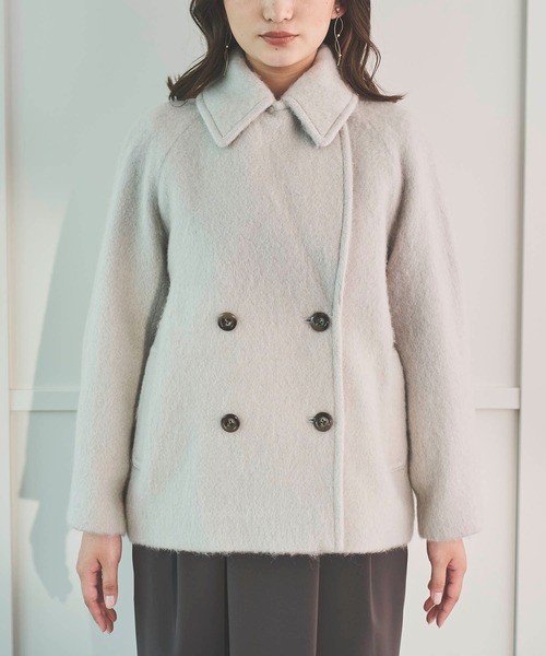 Sirin(シリン)の「ミドルシャギーコート【2サイズ展開】(その他アウター・レディース・ライトベージュ/ネイビー/ライトグレー・SMALL/X-SMALL)」の14枚目の写真