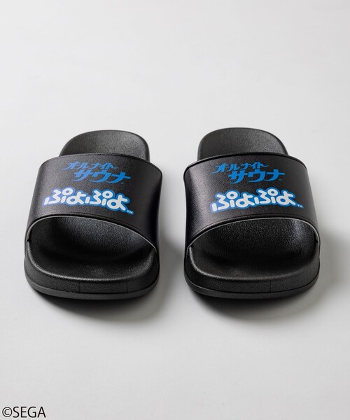 SEGA（セガ）の「SEGA × SAUVENIR × FREAK'S STORE/セガ × サウベニア × フリークスストア 別注 オールナイトサウナ サンダル/ぷよぷよ（サンダル・メンズ・ブラック・25.0cm/26.0cm/27.0cm/28.0cm）」の5枚目の写真