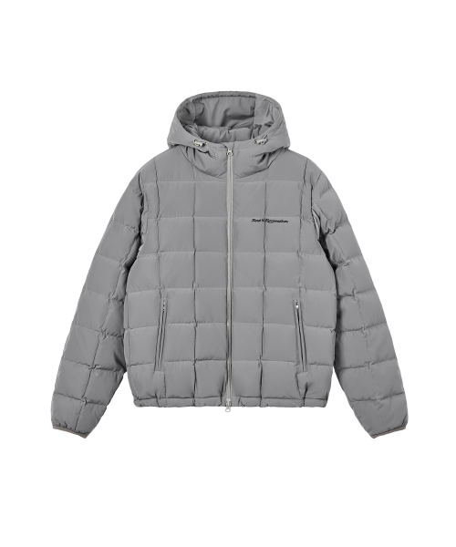 Rest&Recreation(レストアンドレクリエーション)の「SQUARE QUILTED HOOD DOWN JACKET - GREY(ダウンジャケット/コート・メンズ・その他・SMALL/LARGE)」の6枚目の写真