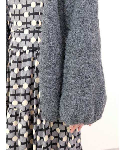 DOLLUPOOPS（ドールアップウップス）の「ループヤーンボリュームカーディガン（カーディガン/ボレロ・レディース・アイボリー/イエロー/チャコール・FREE）」の9枚目の写真