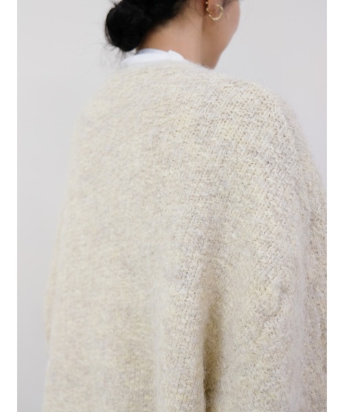 DOLLUPOOPS（ドールアップウップス）の「ループヤーンボリュームカーディガン（カーディガン/ボレロ・レディース・アイボリー/イエロー/チャコール・FREE）」の17枚目の写真