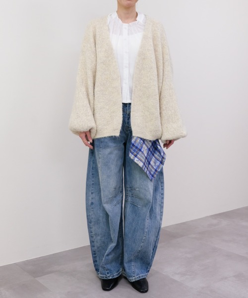 DOLLUPOOPS（ドールアップウップス）の「ループヤーンボリュームカーディガン（カーディガン/ボレロ・レディース・アイボリー/イエロー/チャコール・FREE）」の22枚目の写真