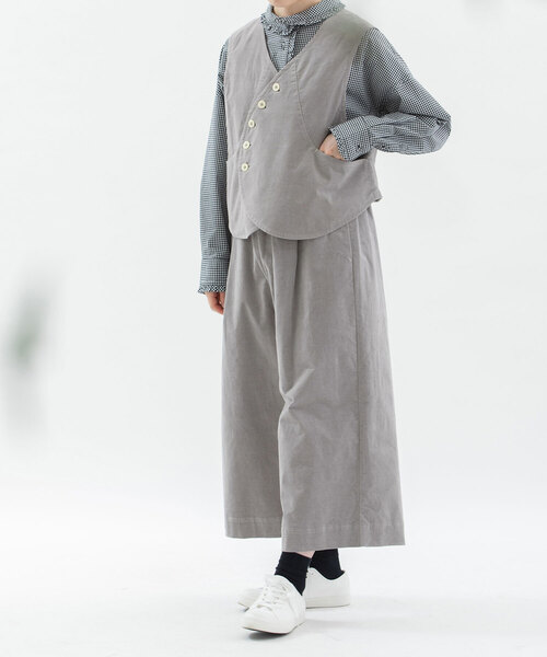 nop de nod ベスト 今季 新品未使用 タグつき セール】別珍ベスト（ベスト）｜nop de nod（ノップドゥノッド）の