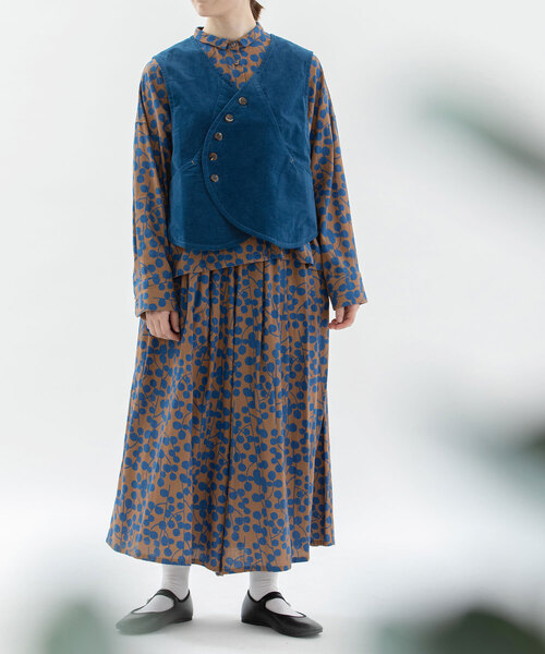 プトマヨ 別珍ベスト USED】別珍シングルボタンベスト | PUTUMAYO | ロリータ ゴスロリ