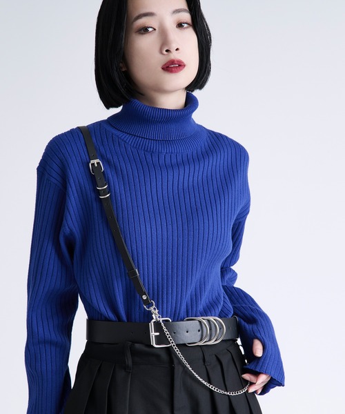 Ellno Loset（エルノロゼット）の「ワンショルハーネスベルト（ベルト・メンズ・ブラック・FREE）」の2枚目の写真