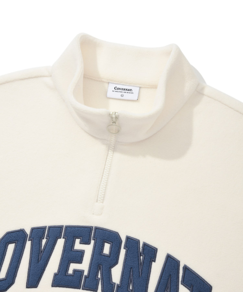 COVERNAT(カバーナット)の「アーチロゴフリースハーフジップスウェットアイボリー(スウェット・レディース・その他・SMALL/MEDIUM/LARGE/X-LARGE/XX-LARGE/X-SMALL)」の7枚目の写真