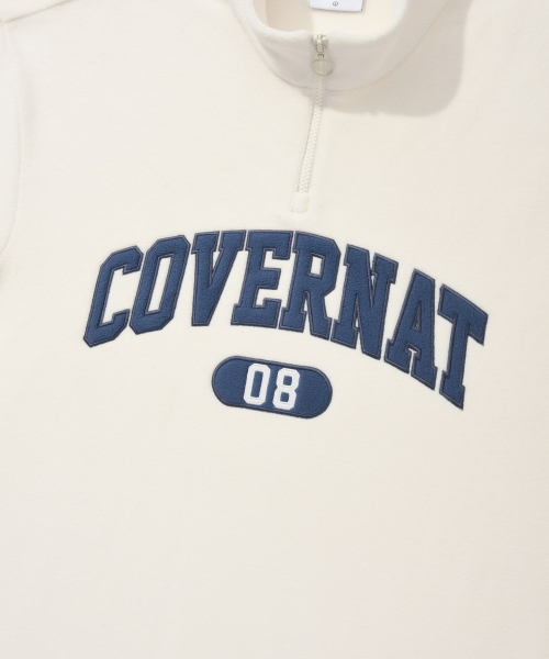 COVERNAT(カバーナット)の「アーチロゴフリースハーフジップスウェットアイボリー(スウェット・レディース・その他・SMALL/MEDIUM/LARGE/X-LARGE/XX-LARGE/X-SMALL)」の6枚目の写真