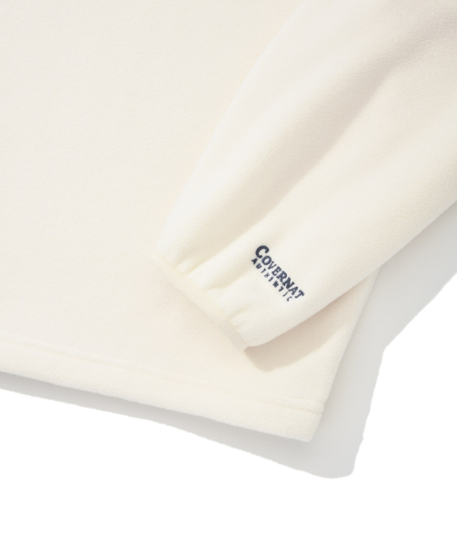 COVERNAT(カバーナット)の「アーチロゴフリースハーフジップスウェットアイボリー(スウェット・レディース・その他・SMALL/MEDIUM/LARGE/X-LARGE/XX-LARGE/X-SMALL)」の5枚目の写真