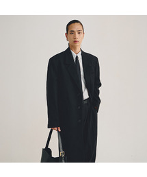 LMOOD（エルムード）の「グレーウェイル シングルコート フェルト ブラック（チェスターコート）」