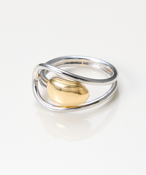 PAPILLONNER（パピヨネ）の「アクセントコンビリング（リング・レディース・シルバー・FREE）」の2枚目の写真