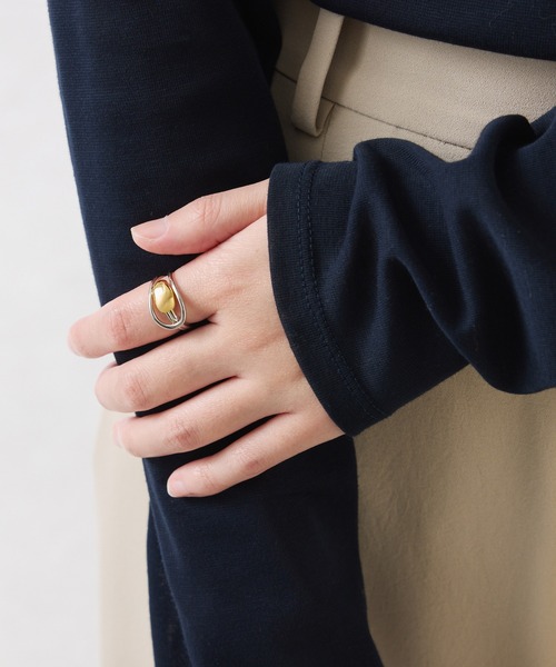 PAPILLONNER（パピヨネ）の「アクセントコンビリング（リング・レディース・シルバー・FREE）」の6枚目の写真