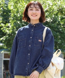 KRIFF MAYER（クリフメイヤー）の「【綿100％】カットオフバンドカラーデニムシャツ（シャツ/ブラウス）」