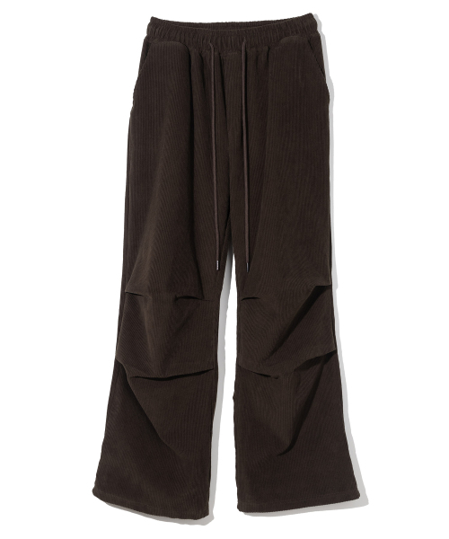 MASSNOUN(マスノウン)の「パラシュートコーデュロイストラップパンツ MFFTP002-BR(その他パンツ・レディース・その他・MEDIUM/LARGE)」の1枚目の写真