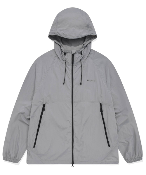 COVERNAT(カバーナット)の「軽量パッカブルウィンドブレーカーグレー(ナイロンジャケット・レディース・その他・LARGE/MEDIUM/SMALL/X-LARGE/X-SMALL/XX-LARGE)」の3枚目の写真