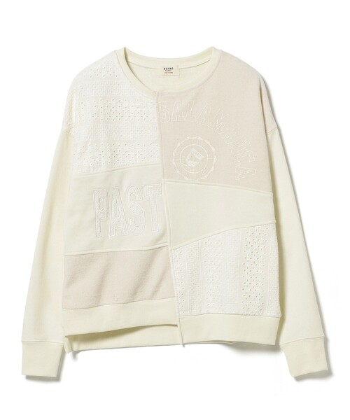 BEAMS HEART（ビームスハート）の「レース×プリント パッチワーク スウェット（スウェット・レディース・グリーン/ホワイト系その他5/ブラック・FREE）」の21枚目の写真