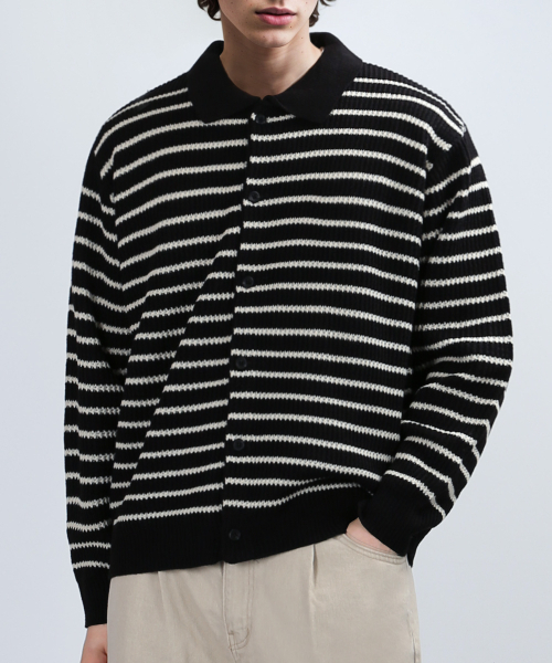 VERYVAIN(ベリベーン)の「HORIZON ST CARDIGAN (BLACK)(カーディガン/ボレロ・メンズ・その他・MEDIUM/LARGE)」の1枚目の写真