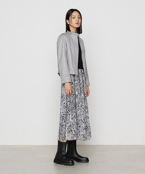 K.T KIYOKO TAKASE（キヨコタカセ）の「〔 Sサイズ 〕 ポンチエンボス シングルジャケット（ライダースジャケット・レディース・グレー・5号）」の19枚目の写真