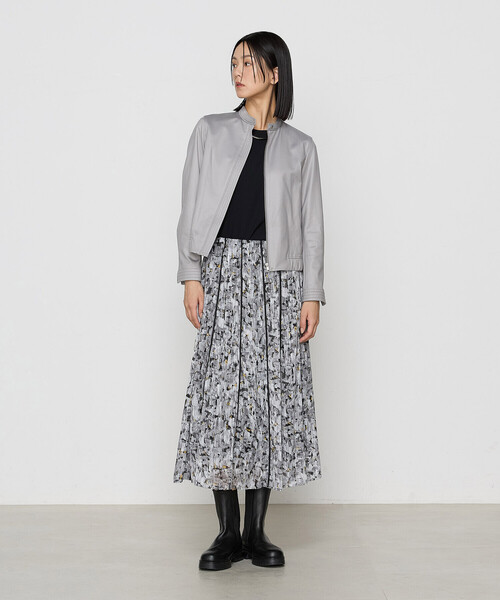 K.T KIYOKO TAKASE（キヨコタカセ）の「〔 Sサイズ 〕 ポンチエンボス シングルジャケット（ライダースジャケット・レディース・グレー・5号）」の18枚目の写真