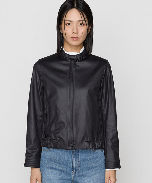 K.T KIYOKO TAKASE（キヨコタカセ）の「〔 Sサイズ 〕 ポンチエンボス シングルジャケット（ライダースジャケット・レディース・グレー・5号）」の11枚目の写真