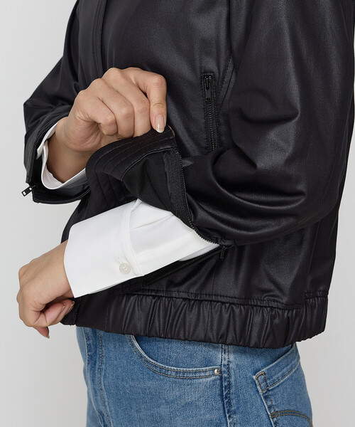 K.T KIYOKO TAKASE（キヨコタカセ）の「〔 Sサイズ 〕 ポンチエンボス シングルジャケット（ライダースジャケット・レディース・グレー・5号）」の6枚目の写真