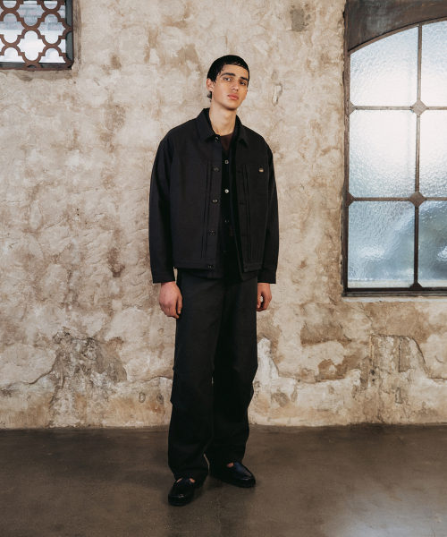 SHIRTER(シャーター)の「ソフトリネン トラッカージャケット(ブラック)(その他アウター・メンズ・その他・SMALL/MEDIUM/LARGE)」の3枚目の写真