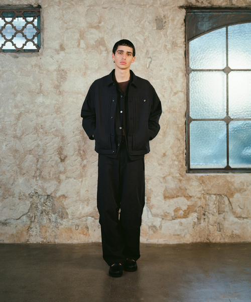SHIRTER(シャーター)の「ソフトリネン トラッカージャケット(ブラック)(その他アウター・メンズ・その他・SMALL/MEDIUM/LARGE)」の4枚目の写真