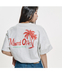 CLEVER FIELD（クレバーフィールド）の「Miami Palm Tree Blending T-Shirt_Light Grey（Tシャツ/カットソー・メンズ）」
