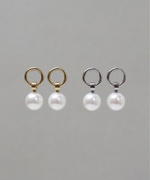 ieLS（イエルズ）の「金属アレルギー対応「ieLS」ステンレス　サークルパールピアス（ピアス（両耳用））」