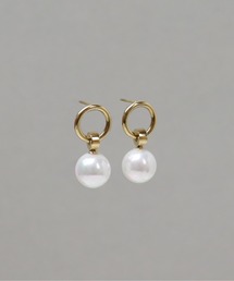 ieLS（イエルズ）の「金属アレルギー対応「ieLS」ステンレス　サークルパールピアス（ピアス（両耳用））」