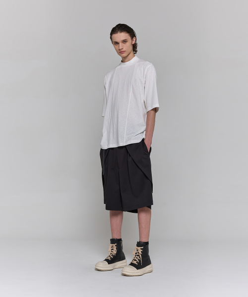 DGNAK(ディグナク)の「スクエアクルーネックTシャツ(アイボリー) PF1TS0606(Tシャツ/カットソー・メンズ・アイボリー・MEDIUM/LARGE)」の5枚目の写真