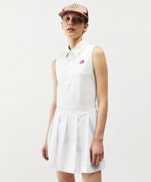 MAYOL（マイヨール）の「ロゴ刺繍プリーツワンピース_ホワイト（ワンピース）」