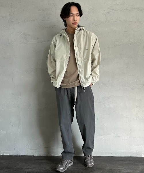 DANTON（ダントン）の「[DANTON/ダントン] ショート丈 フード付きナイロンジャケット（ブルゾン・レディース・ピンク/グレイッシュベージュ/ブラック・L/M/XL）」の8枚目の写真