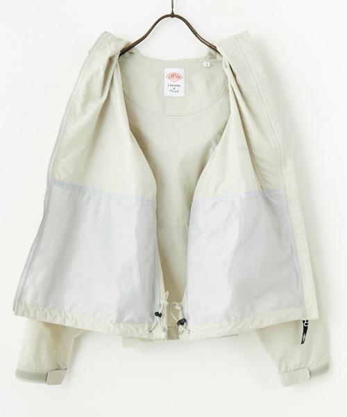 DANTON（ダントン）の「[DANTON/ダントン] ショート丈 フード付きナイロンジャケット（ブルゾン・レディース・ピンク/グレイッシュベージュ/ブラック・L/M/XL）」の15枚目の写真