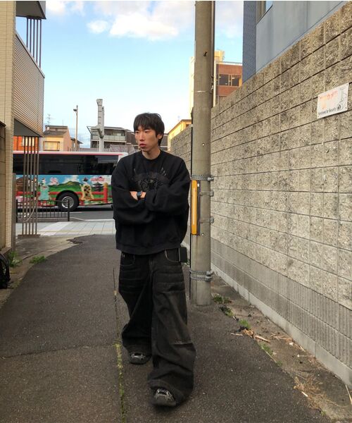 OPUS 0012(オーパス0012)の「Op. 09 CLAWED MELTED DENIM PANTS BLACK(デニムパンツ・レディース・その他・SMALL/MEDIUM/LARGE)」の4枚目の写真