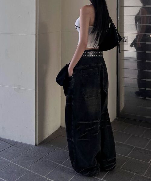 OPUS 0012(オーパス0012)の「Op. 09 CLAWED MELTED DENIM PANTS BLACK(デニムパンツ・レディース・その他・SMALL/MEDIUM/LARGE)」の13枚目の写真