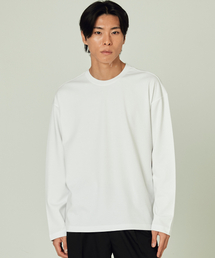 RIOOA（リウア）の「[プレミアム CP20] セミオーバーフィット 長袖Tシャツ (ホワイト)（Tシャツ/カットソー）」