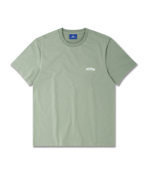 DOLPHIN WAVE APPAREL(ドルフィンウェーブアパレル)の「ドルフィンアーチロゴTシャツライトカーキ(Tシャツ/カットソー・メンズ・その他・MEDIUM/LARGE)」の1枚目の写真