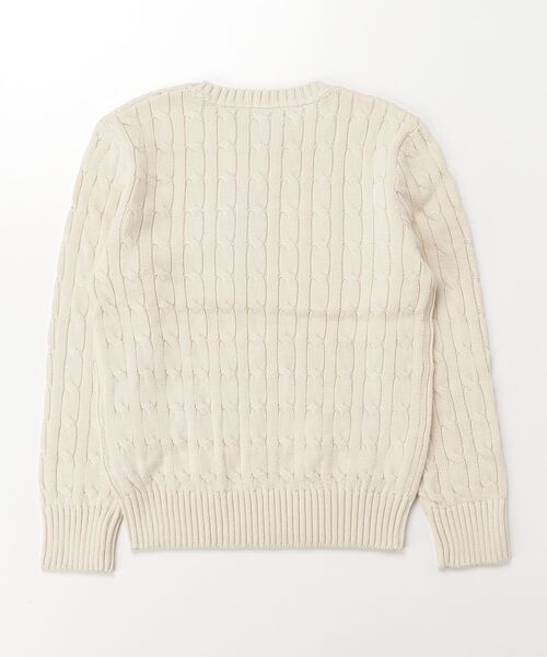 POLO RALPH LAUREN CHILDRENSWEAR（ポロ ラルフ ローレン チルドレンズウェア）の「ケーブルニット コットン セーター（ニット/セーター・キッズ・ナチュラル・M/L/XL）」の2枚目の写真
