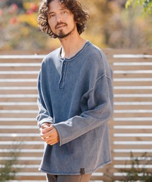 CAMBIO(�J���r�I)��mlt5519- Pigment Dyed Henley Neck Knit Pullover �w�����[�l�b�N�j�b�g(PF-261-006)(T�V���c/�J�b�g�\�[)