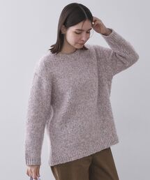 OPAQUE.CLIP | カラーMIXリラクシーミドルゲージニット【洗濯機OK】(ニット/セーター)